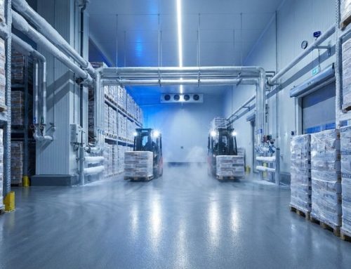 Piso industrial para câmaras frias e cadeia do frio