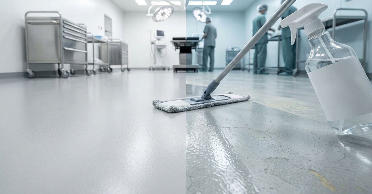 Resinas de Piso x Desinfetantes Hospitalares Compatibilidade